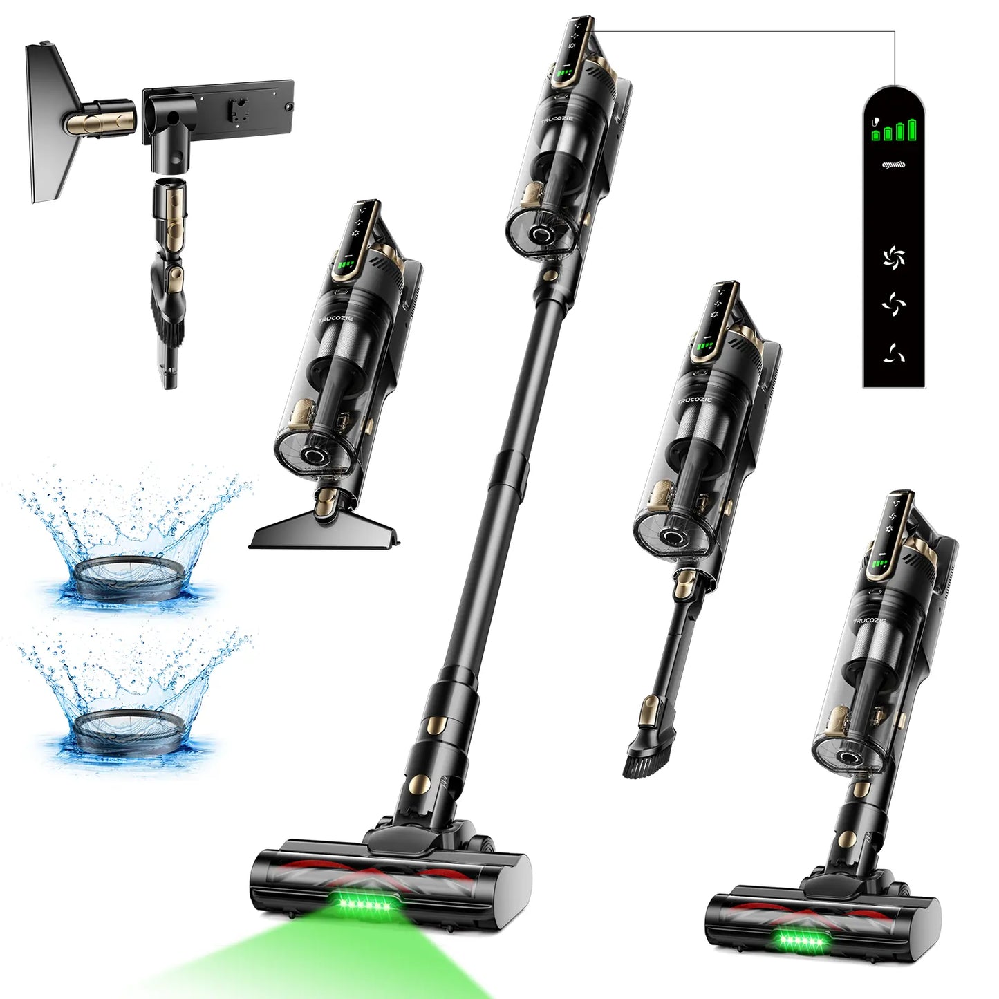 Powerful Cordless Vacuum Cleaner for Home, Carpet, Pet Hair & Hard Floors