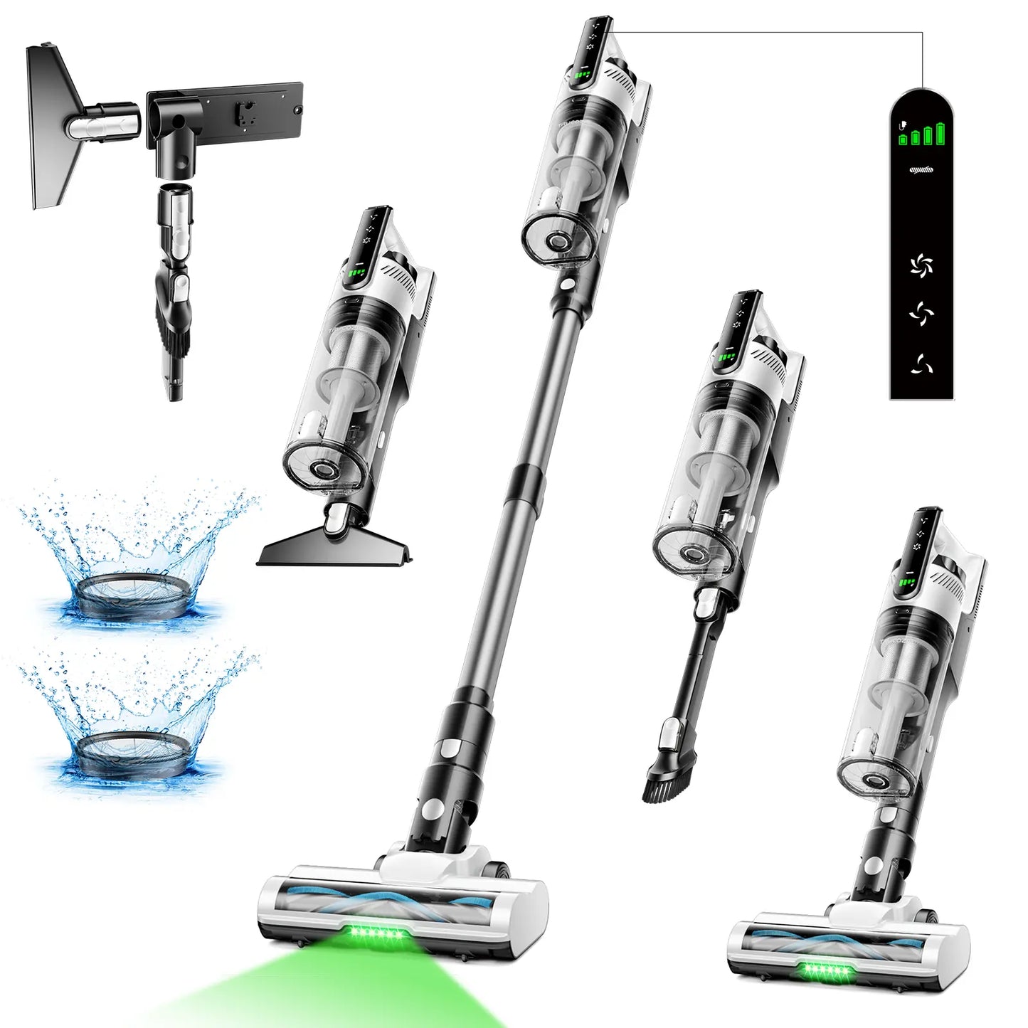 Powerful Cordless Vacuum Cleaner for Home, Carpet, Pet Hair & Hard Floors