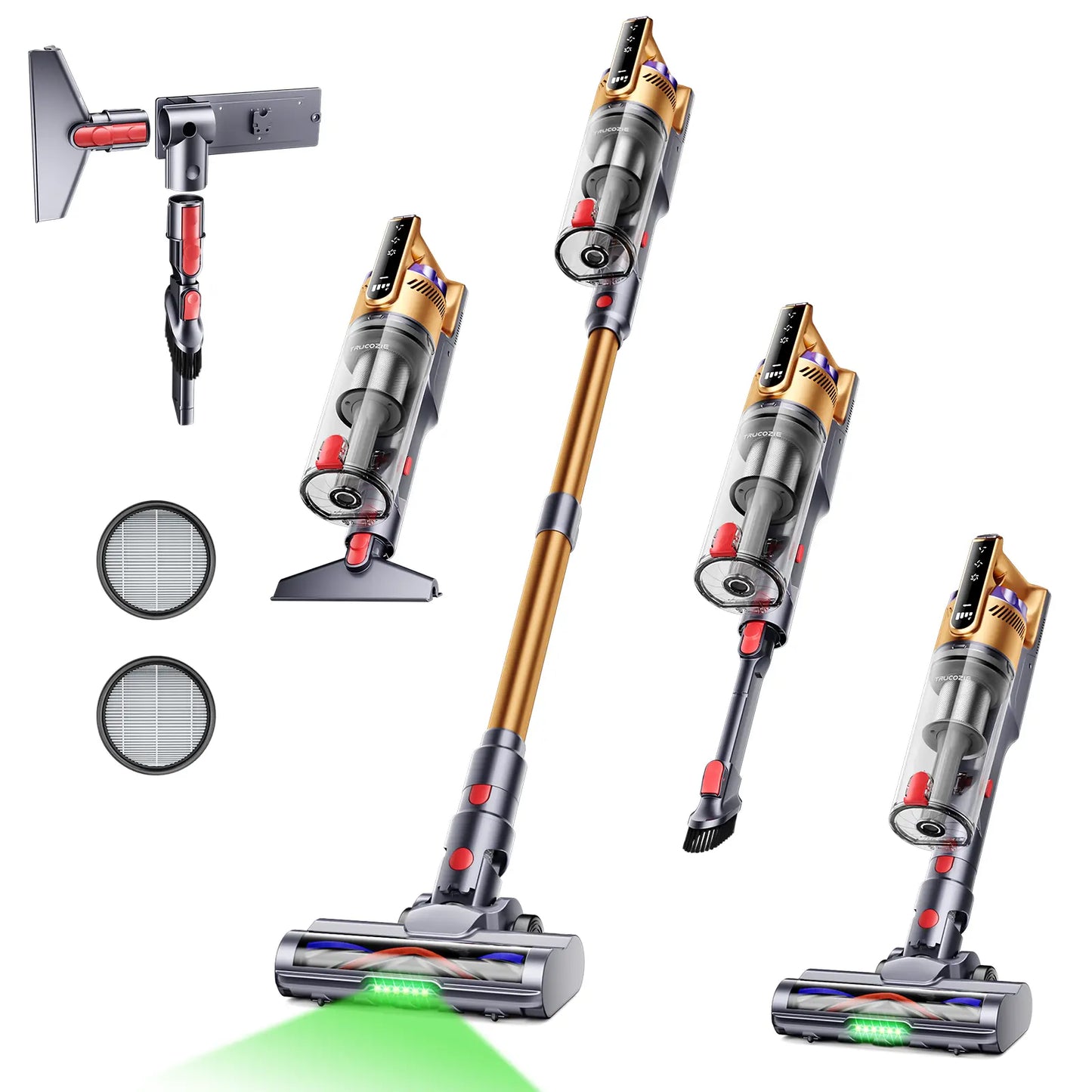 Powerful Cordless Vacuum Cleaner for Home, Carpet, Pet Hair & Hard Floors